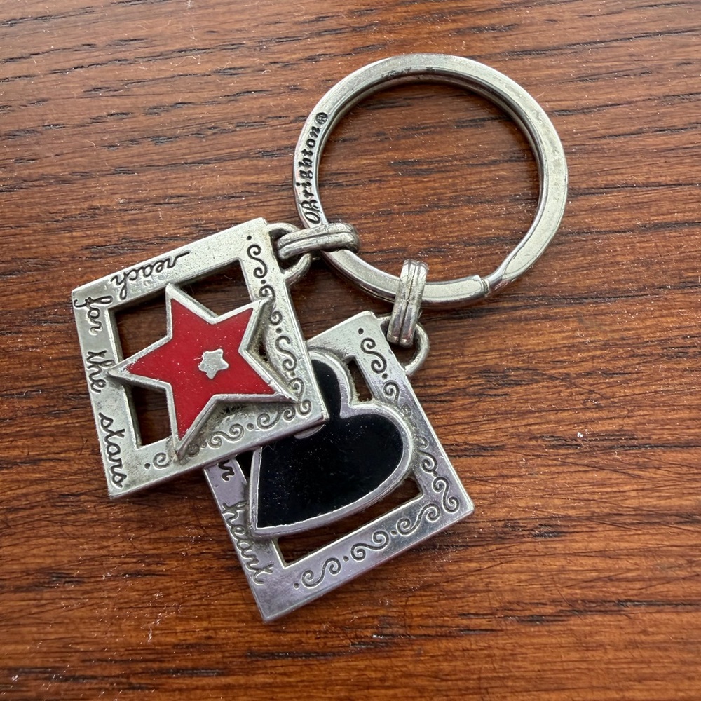 Brighton Reach For The Stars Sterling Silver Key Chain